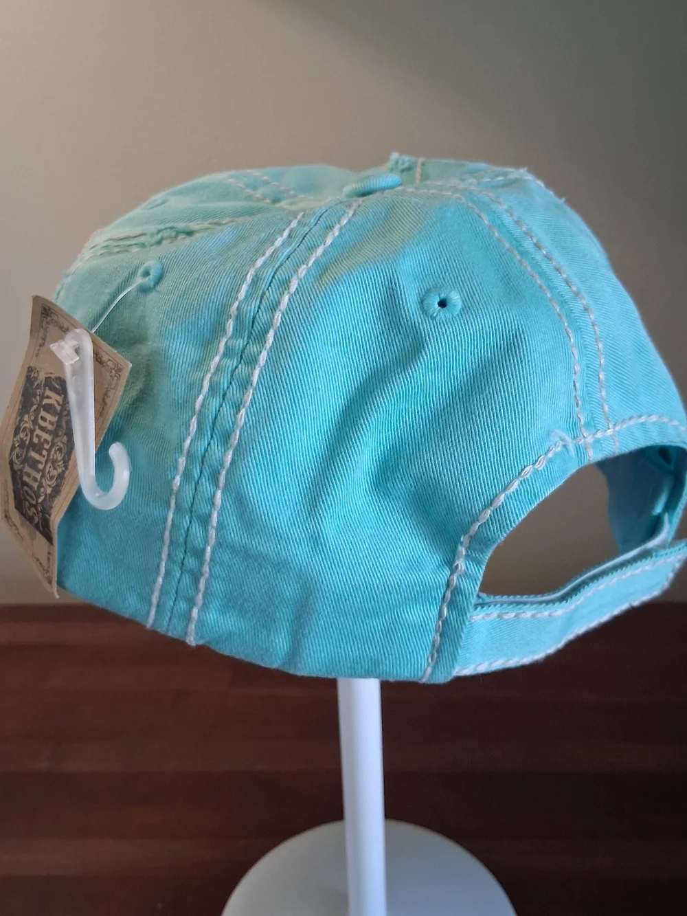 KBETHOS Turquoise Distressed Baseball Cap 